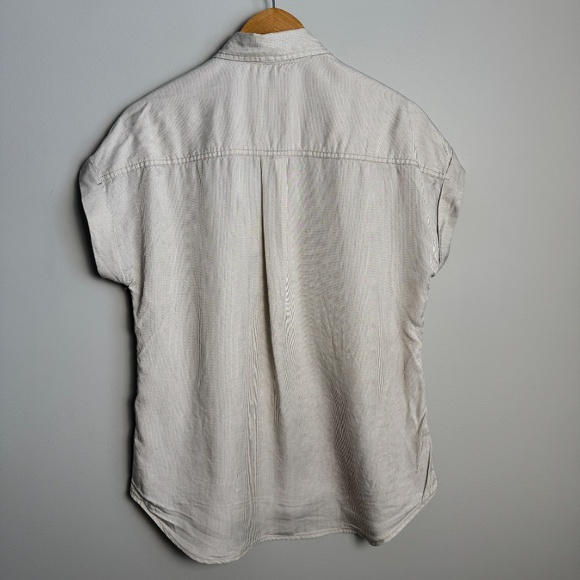 Tan Button Down Shirt for Women - Picture 5 of 9